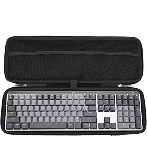 Produktbild: RAIACE Hartschalenkoffer kompatibel mit MX Mechanical Illuminated Performance Keyboard Steht nur EIN Koffer. - Schwarz