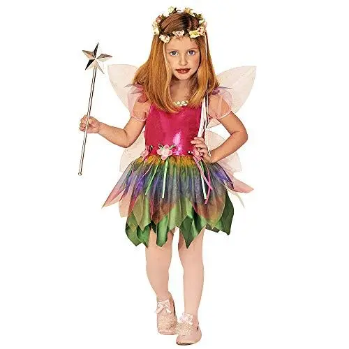 Produktbild: W WIDMANN MILANO Party Fashion - Kinderkostüm Regenbogenfee, Kleid, Flügel, Faschingskostüme
