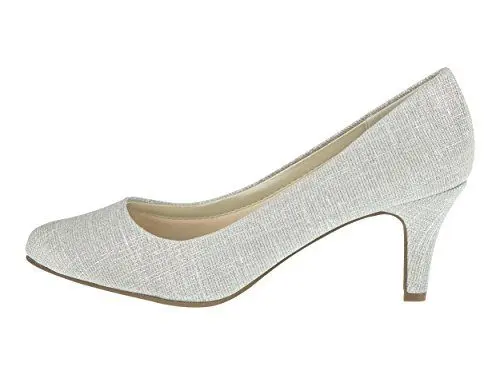 Produktbild: Rainbow Club Brautschuhe Brooke - Silber Metallic - Pumps Größe 41 EU 8 UK Damen