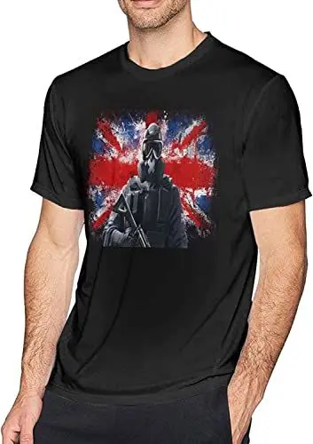 Produktbild: Rainbow Six Siege Memes Men's Cotton Round Neck T-Shirt Novelty Black T-Shirts & Hemden(Medium)