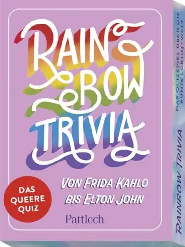 Produktbild: Rainbow Trivia: Von Frida Kahlo bis Elton John. Das queere Quiz | Das erste Quiz zu queeren Persönlichkeiten und Ereignissen.