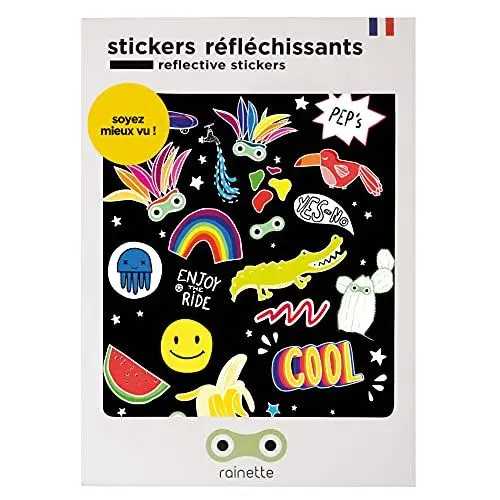Produktbild: Rainette Unisex-Youth Reflektierende Aufkleber, Mehrfarbig, 13.7cm x 17.2cm