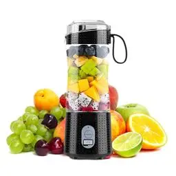Produktbild: Rainpal Tragbarer Mixer, 380mL USB Wiederaufladbar Kleiner Mixer für Shakes und Smoothies, 6 Klingen Tragbarer Mixer Becher BPA-frei Mini Mixer für Zuhause Sport Draußen Reisen