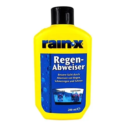 Produktbild: Rain-X Regenabweiser für Windschutzscheiben - verbesserte Sicht bei Regen, Schnee und Graupel - einfache Anwendung für alle Glasflächen - 200ml