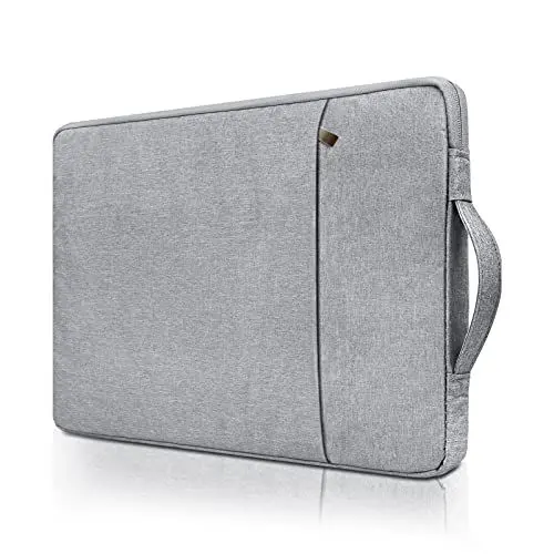Produktbild: RAINYEAR 13 Zoll Laptop Hülle Laptoptasche für M1 M2 MacBook Pro 14 A2442, 13,6 A2681, 13,3 Air Pro A2338 A2337, 13,3 Chromebook PC Notebook Polyester Schutzhülle mit Griff und Front Tasche,Grau