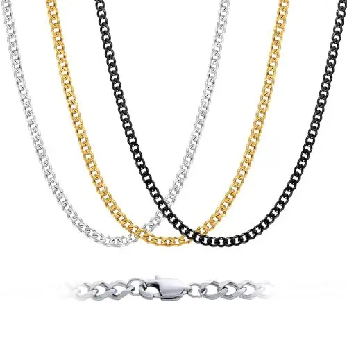 Produktbild: Rajputana Ketten Für Herren Kubanische Halskette Für Mann Kette Halskette Herren Geschenke Für Männer Schmuck Ketten 22 Zoll