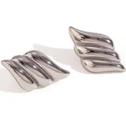 Produktbild: Rajputana Silber Klobige Ohrringe Für Frauen Silberne Statement-Ohrringe Große Silber Flügel Ohrstecker Ohrringe Silber Tropfen Baumeln Vintage Statement-Ohrringe