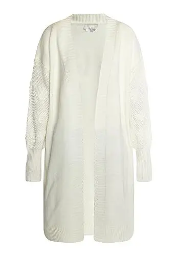 Produktbild: RAKATA Damen Long Cardigan 10429122-RA03, WOLLWEISS, M/L