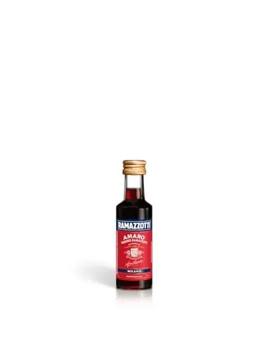 Produktbild: Ramazzotti Amaro – Der italienische Digestif mit 33 verschiedenen Kräutern – Absacker mit bittersüßer Note – 25 x 0,03 l