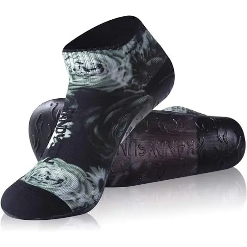 Produktbild: RANDY SUN Sockenschuhe Damen & Herren, Beach Barfußsocken, Schnell Trocknend Strandsocken mit TPE-Sohle, Strandschuhe für Beachvolleyball, Surfen