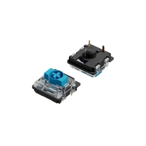 Produktbild: Ranked Gateron ks-27 Low-Profile-Tastenschalter für mechanische Gaming-Tastaturen | Plate Mounted (Gateron Blue, 65 Stück)