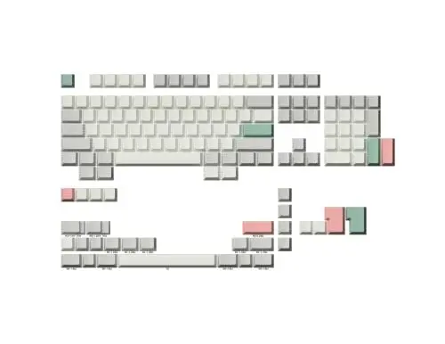 Produktbild: Ranked Leeres Premium-Tastenkappen-Set | 1,4 mm Dickes PBT | Cherry-Profil für Mechanische Tastatur (9009, 139 Tasten)