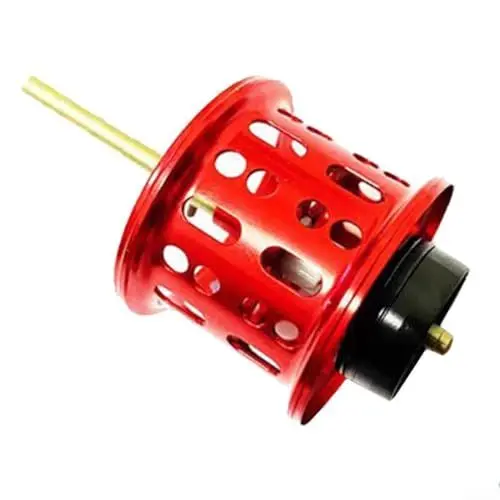Produktbild: RANRAO 1 x Angelrolle, Ersatzspule, runde Baitcast-Rolle für Daiwa Tatula 80 CT CS FUEGO SV, Spule Angelrolle Refit (rot), HD2G39Y198K6U2A2N77008