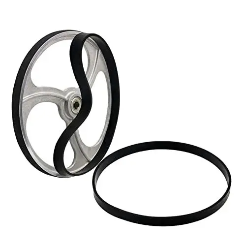 Produktbild: RANRAO 2 Stück Holzbearbeitung Bandsäge Gummiband Säge Scrollrad Gummiringe, Antriebsriemen Gummi Synchronriemen, für 8 Zoll