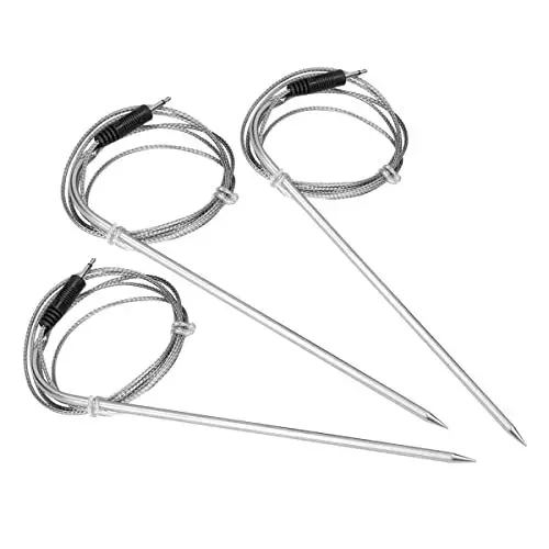 Produktbild: RANRAO BBQ Thermometer Sonde Edelstahl Ersatzsonden Thermometer Ersatz Sonde Sensor für BBQ Thermometer IBBQ-4T / IRF-4S