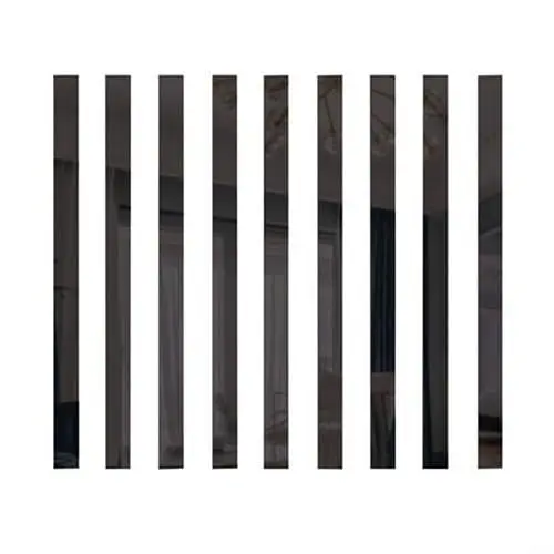 Produktbild: RANRAO Spiegelfliesen, Spiegelaufkleber, Streifen, Selbstspiegel, abnehmbarer langer Streifen, Acrylspiegel, Mosaik-Wandaufkleber für Wohnzimmer, Schlafzimmer, Dekoration, 10 Stück