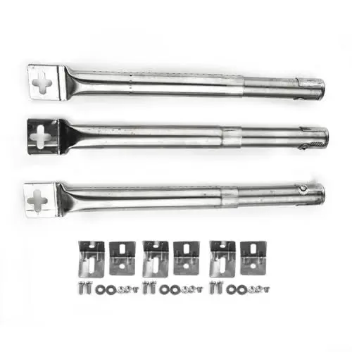 Produktbild: RANRAO Universal-Gasgrillbrenner, robust, skalierbar, Universal-Ersatz, Edelstahl-Rohrbrenner (3 Stück/Set), 1511383693