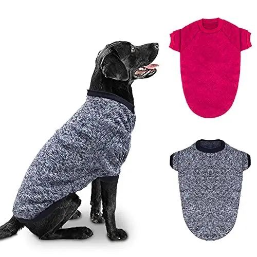 Produktbild: RANYPET 2 Stück Große Hundepullover für Winterhunde Klassischer Strickpullover Weiche Verdickung Warme Hundekleidung für Mittelgroße Hunde 9XL