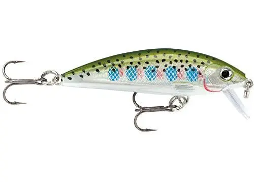Produktbild: Rapala Köder mit Haken Zwei Nr.6,0.9-1.5m Schwimmtiefe,7cm Größe, Regenbogenforelle, XRCD07RT, Rainbow Trout
