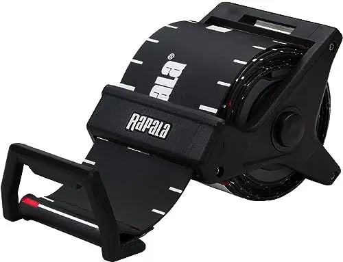 Produktbild: Rapala Unisex-Adult RCD Roll Ruler-Angelzubehör-150cm Maßband Rollmaßband für Angelsachen-Wasser Einziehbares Messgerät, Schwarz, Einzigartig