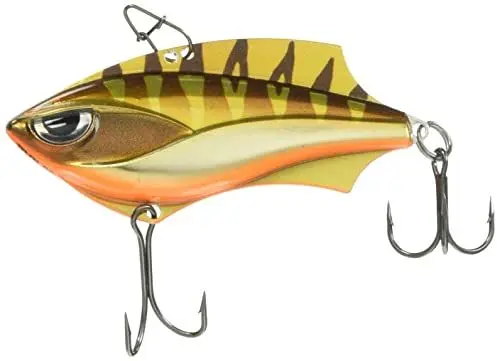 Produktbild: Rapala Unisex-Adult Rap-V Blade Angelköder-Angelzubehör für Raubfische-Süßwasser Spinnköder-Variable Lauftiefe-Fischköder 6cm, 14g-Hergestellt in Estland-Gold Chrome Tiger, Standard