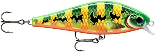 Produktbild: Rapala Unisex-Adult Super Shadow Rap Angelköder-Angelzubehör mit Integrierter Tauchschaufel-Süßwasser Spinnköder-Lauftiefe 0.9-1.2m-Fischköder 11cm, 38g-Hergestellt in Estland-Peacock, 11 cm