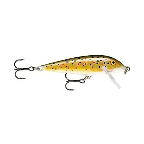 Produktbild: Rapala - Countdown Angelköder - Angelzubehör aus Balsaholz - Süßwasser Spinnköder - Lauftiefe 0.6-0.9m - Fischköder 3cm, 4g - Hergestellt in Estland - Brown Trout