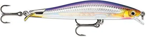 Produktbild: Rapala - Ripstop Angelköder - Angelzubehör mit Zweiteiliger Tauchschaufel - Süßwasser Spinnköder - Lauftiefe 0,9 bis 1,2m - Fischköder 9cm, 7g - Hergestellt in Estland - Purpledescent