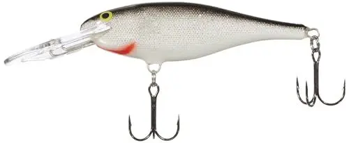Produktbild: Rapala - Shad Rap Angelköder - Angelzubehör mit Balsa-Konstruktion - Süßwasser Spinnköder - Lauftiefe 2.4-4.5m - Fischköder 9cm, 15g - Hergestellt in Estland - Silver