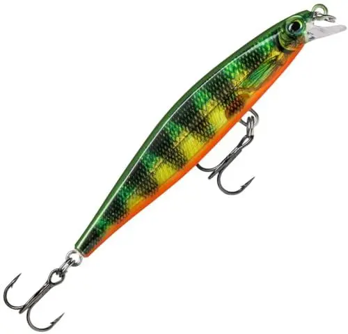 Produktbild: Rapala - Shadow Rap Angelköder - Angelzubehör für Süßwasser - Reaktiver und Aggressiver Kunstköder - Lauftiefe 0.7m - Fischköder 7cm, 5g - Hergestellt in Estland - Fire Tiger Perch
