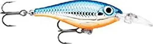 Produktbild: Rapala - Ultra Light Shad Angelköder - Angelzubehör mit Dip Flap - Süßwasser Spinnköder - Lauftiefe 1.2-1.5m - Fischköder 4cm, 3g - Hergestellt in Estland - Silver Blue