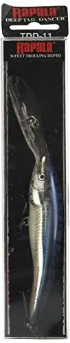 Produktbild: Rapala Unisex-Adult Deep Tail Dancer Angelköder-Angelzubehör aus Balsaholz-Stabile Tauchschaufel-Süßwasser Spinnköder-Lauftiefe 9m-11cm, 22g-Hergestellt in Estland-Anchovy, 11 cm / 22 g