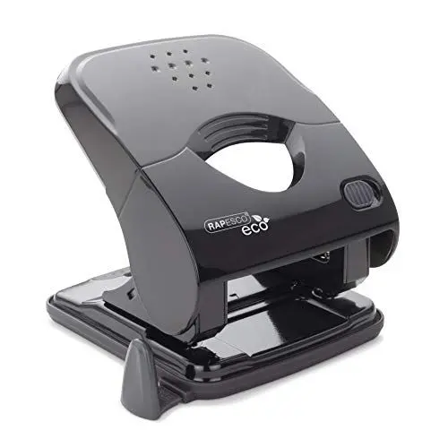 Produktbild: Rapesco 1523 ECO X5-30ps Less Effort 2-Fach Locher, 30 Blatt Kapazität, Schwarz