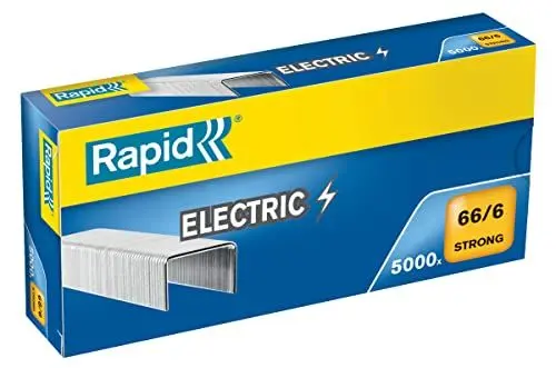 Produktbild: Rapid 24867800 Heftklammern 66/6mm Strong, verzinkt, 5000 Stück