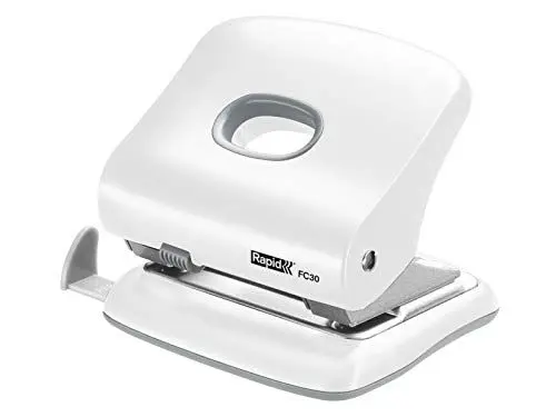 Produktbild: Rapid FC30 Starker Bürolocher (Kunststoff/Metall, 30 Blatt) weiß