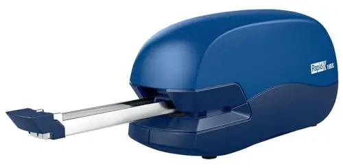 Produktbild: Rapid F Serie 10BX Mobiles Elektrisches Heftgerät, 10 Blatt, batteriebetrieben, Kunststoff/Metall, Blau, 5000295