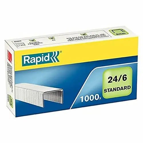 Produktbild: Rapid Heftklammern (24/6 mm, Standard, verzinkt) 1000 Stück