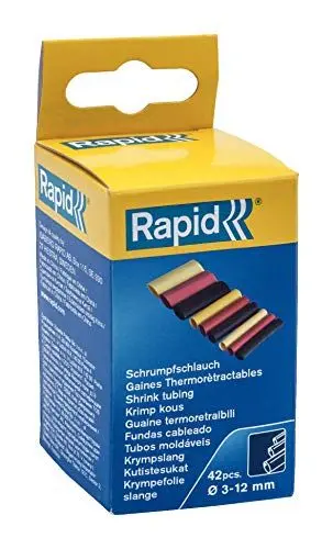 Produktbild: Rapid Schrumpfschlauch Set, 42 Stk., 3-12 mm Durchmesser