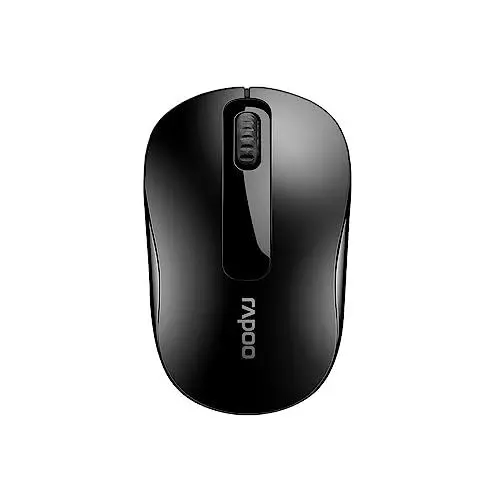 Produktbild: Rapoo M10 Plus kabellose Maus wireless Mouse 2.4 GHz Computermaus 1000 DPI Sensor 12 Monate Batterielaufzeit ergonomisch für PC & Mac - schwarz