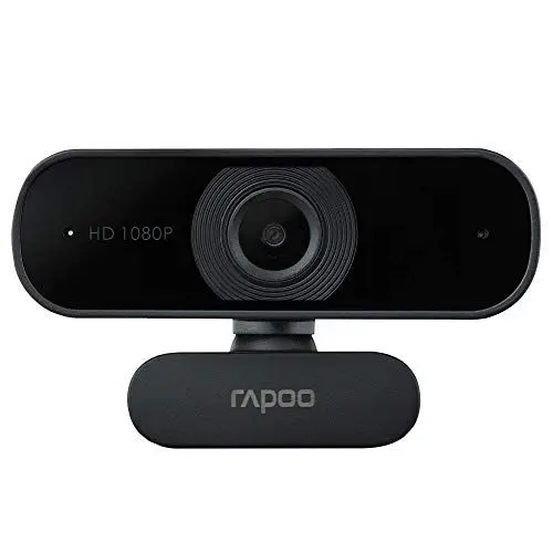 Produktbild: Rapoo XW180 Full HD Webcam 1080p, 80° Sichtfeld, Autofokus, Rauschunterdrückung, USB-Anschluss, für Skype, FaceTime, Hangouts, Zoom, usw., PC/Mac/ChromeOS/Android
