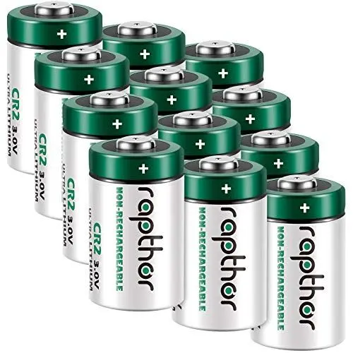 Produktbild: Rapthor CR2 3V Lithium-Batterie Nicht wiederaufladbare PTC-geschützte CR15H270 CR2-Batterien für Taschenlampen, Digitalkameras, Spielzeug, Alarmsysteme 12 Stück