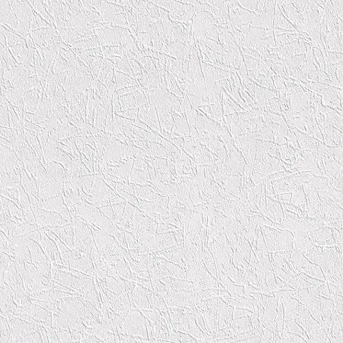 Produktbild: Rasch Tapete 126933 - Weiße Tapete aus Papier mit Struktur und Putz-Optik - 10,05m x 0,53m (LxB)
