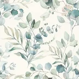 Produktbild: Rasch Tapete 300215 - Helle Vliestapete mit Eukalyptus und grünen Pflanzen in Aquarelloptik