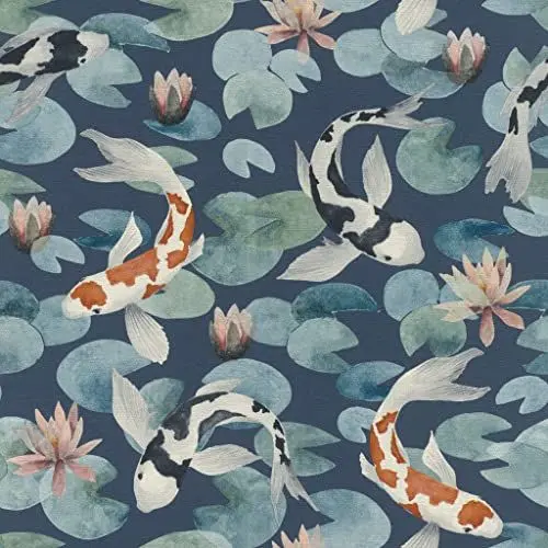 Produktbild: Rasch Tapeten Vliestapete (Exotic) Blau 10,05 m x 0,53 m Kimono 409444