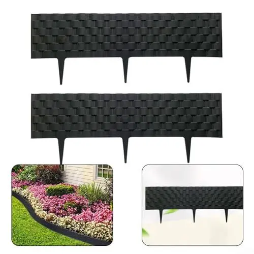 Produktbild: Rasenkante in Steinoptik, Kunststoff, flexibel, Gartenzaun (1 Stück)
