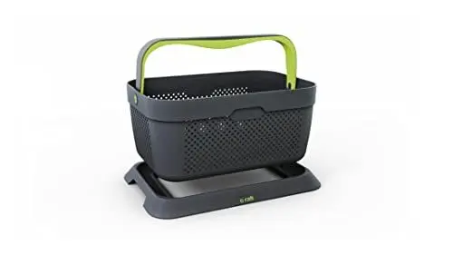 Produktbild: rati Basket - Grün, Smarter Auto Korb zum Einkauf & Outdoor-Aktivitäten, mit Befestigungsadapter zum Kofferraum, rutschfest und Stabil während der Fahrt I Schwarz, aus 94% Recycling Material