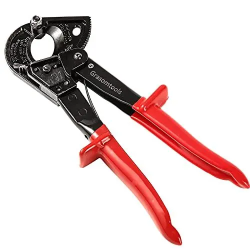 Produktbild: Ratschen-Kabelschneider, Ratschenschneider und Drahtkabelschneider, schneidet bis zu 240 mm², HS325A robuster Aluminium- und Kupfer-Ratschen-Kabelschneider