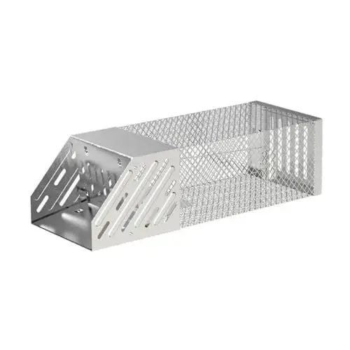 Produktbild: GRQKJ Rattenfalle, automatisches, kontinuierliches Mausf Mausefalle, selbstsichernder Sicherheits-Mauskäfig aus Metall for Ratten und Nagetiere