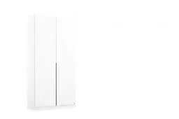 Produktbild: Rauch Möbel Alabama Schrank Kleiderschrank Drehtürenschrank Weiß 2-türig inklusive Zubehörpaket Basic 1 Kleiderstange, 1 Einlegboden BxHxT 91x210x54 cm