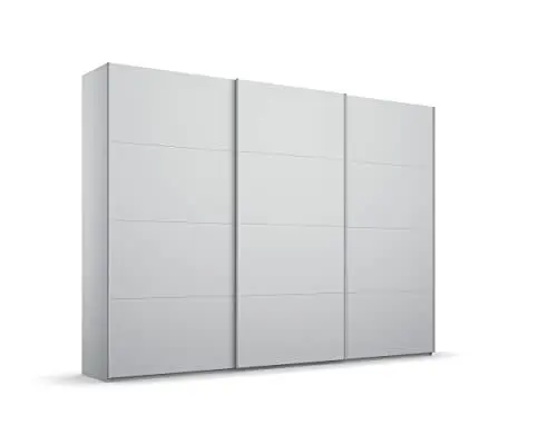 Produktbild: Rauch Möbel Beluga Schwebetürenschrank Schrank Kleiderschrank Seidengrau, 3-türig,Inklusive 3 Kleiderstangen, 3 Einlegeböden, BxHxT 270x222x69 cm